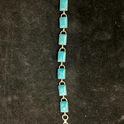 Rita Begay Sterling Silver & Natural Stone Bracelet - Navajo