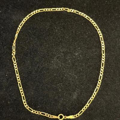 14K Yellow Gold Anklet 