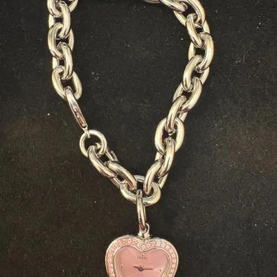 Guess Silvertone Bracelet Watch