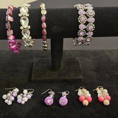 Pinks & Purples Jewelry Lot