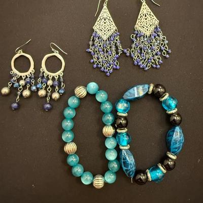 Shades of Blue Costume Jewelry 