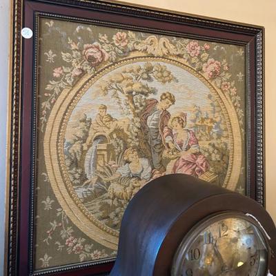 Sale Photo Thumbnail #509: Framed French tapestry, $58. 