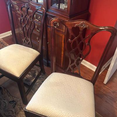 Sale Photo Thumbnail #229: Set of 8 Council Craftsman Chippendale dining chairs. $895. Chairs & Table $1595 if purchased together. 