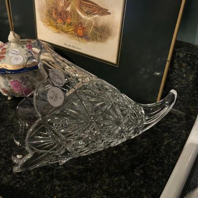Sale Photo Thumbnail #427: Marquis by Waterford crystal cornucopia. $28. 