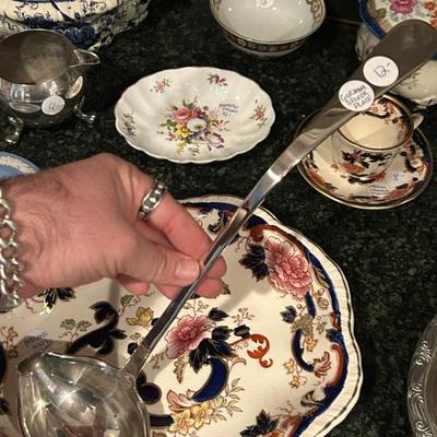 Sale Photo Thumbnail #415: Gorham silver plate large ladle. $12. 