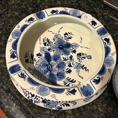 Sale Photo Thumbnail #403: Delft Blue, Made in Holland ashtray. $14. 