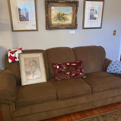 Sale Photo Thumbnail #618: Laz Boy sleeper sofa, $225. 