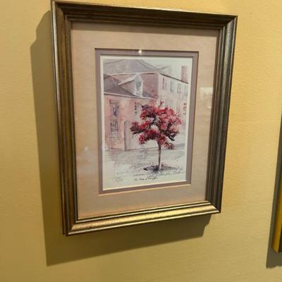 Sale Photo Thumbnail #89: "Pinks of Charleston" signed print by Gaye Sanders Fisher. 674/1000 $20