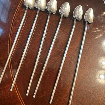 Sale Photo Thumbnail #264: PM Italy silver plate stirrers. $22 for set of 6. 