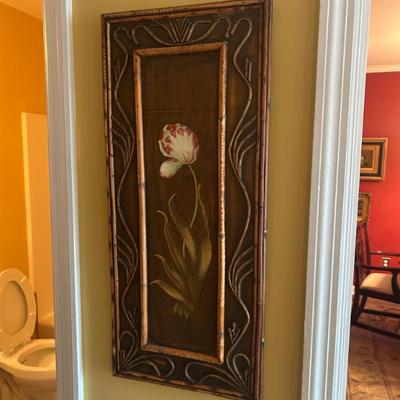 Sale Photo Thumbnail #57: Vintage rattan art. $26. 