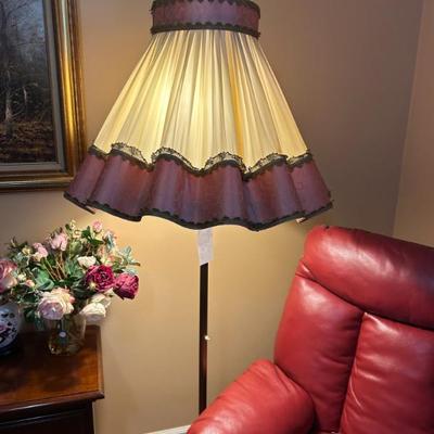 Sale Photo Thumbnail #569: Vintage massive shade brass lamp. $99. 