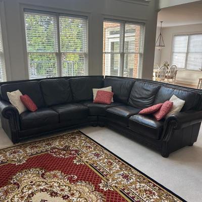 Sale Photo Thumbnail #8: LEATHER SECTIONAL SOFA