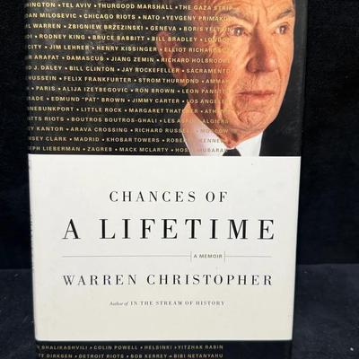 Chances of a lifetime a memoir by warren christopher