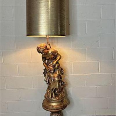 Vintage Hollywood Regency Moreau Style Lamp & Plinth.jpg