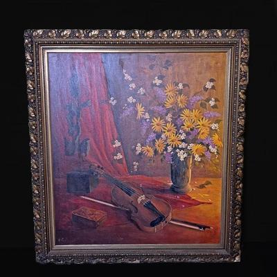 Large Original Signed Marion Godlewski Still Life Painting.jpg