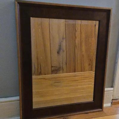 Two Tone Metallic Beveled Mirror