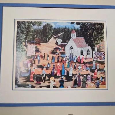 Church Fundraiser Print By M F Robinson