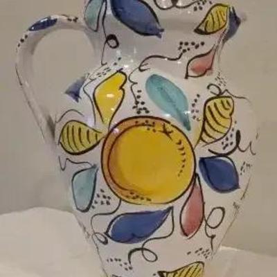 Handmade Italian Ceramic Pitcher Neiman Marcus