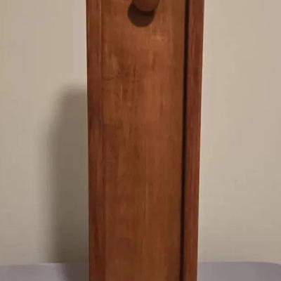 Wooden Storage Box With Sliding Lid