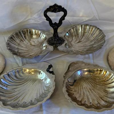 Signed Silver Plate Serving Lot