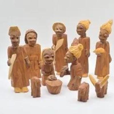 Handmade Carved Nativity