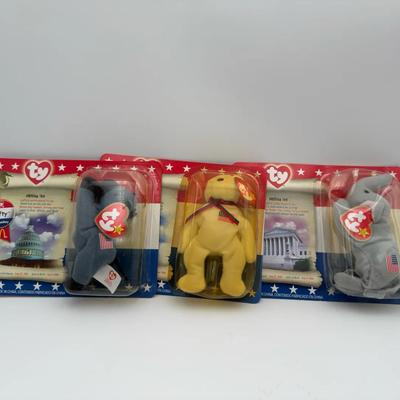 Circa 2000- 3 American Trio Beanies- McDonald's Edition