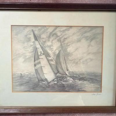 Allen Hawks Boat Print