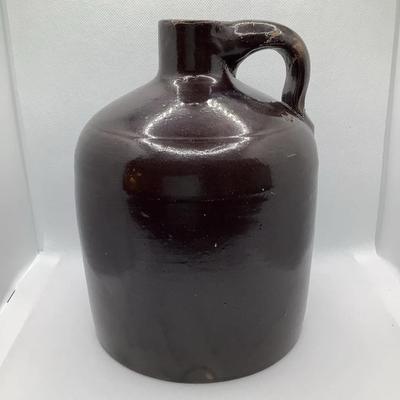 Antique Brown Stoneware Glazed Jug 