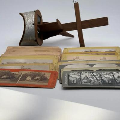 Late 1800’s Stereoscope With 20 Cards