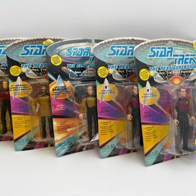 5 Vintage Star Trek Figures  1993 & 1994