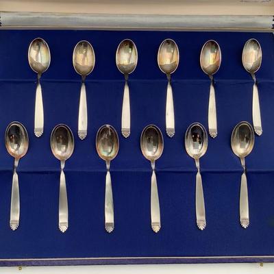 Twelve 800 Silver Armezzani Spoons