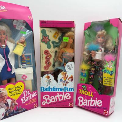 3 Vintage Barbies
