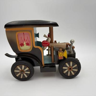 Vintage Musical Wooden Car Bank