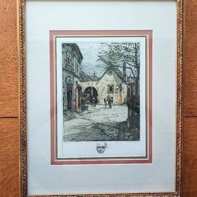 Tanna Hoernes-Kasimir Orig. Signed Aquatint Print Signed - Please See Description and Pictures