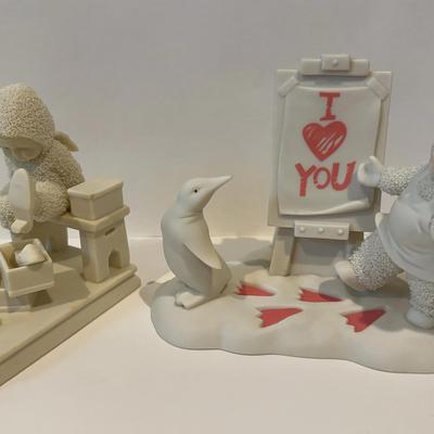 2 Snowbabies  Breast Cancer& Look At My Shoes