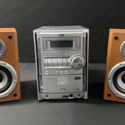 JVC CA-FSG5 5 CD Changer Compact Component System with Speakers Tested and all Components Work