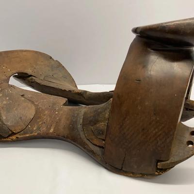 Antique Rustic Hand Carved Wooden Horse Saddle Tree SEE DESCRIPTION