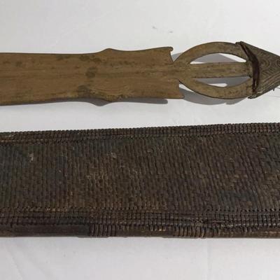 Antique Hand-Crafted Ceremonial African Sword with Original Sheath (Rare) SEE DESCRIPTIONS
