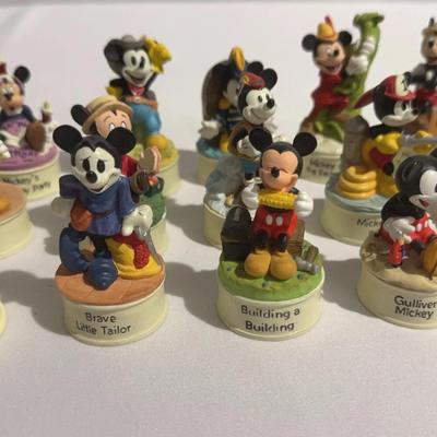 Lenox Walt Disney Movie Star Mickey Thimble Series Retired  Collection of 15