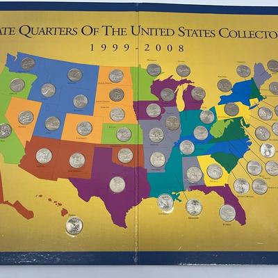First State Quarters of The United States Collector's Map 1999-2008"  SEE DESCRIPTION