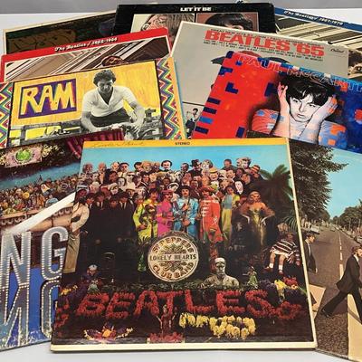 Vintage Beatles LP Vinyl Record Albums including The Red and Blue Albums and more SEE DESCRIPTION