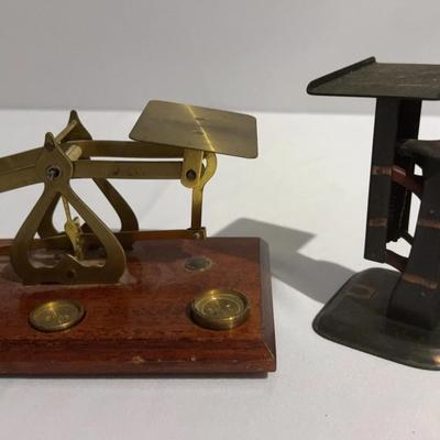 Antique Postal Scales Two Fully Functional