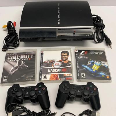 PS3 Console 120gb HDD with 3 Controllers and 3 Games 