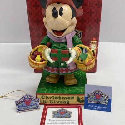 Walt Disney Jim Shore “Spirit of Generosity” “Christmas is Giving” with Original Box Mint