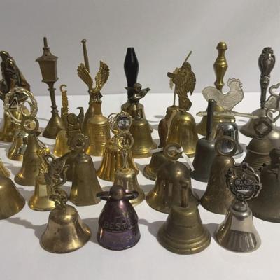 Vintage Brass & Metal Bells. Mixed Variety of School, Altar, Dinner, Boho and Others Bell Style L3