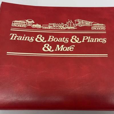 FLEETWOOD "Trains & Boats & Planes & More" Stamp Collection In Folder Mint  +L2