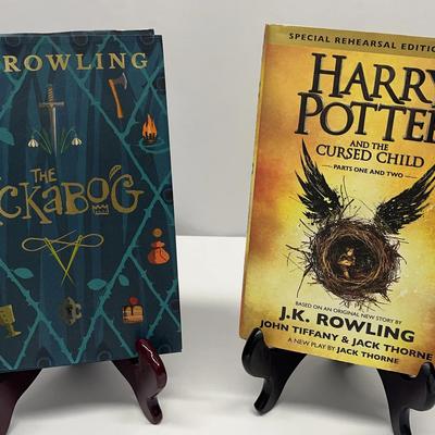 Harry Potter and The Cursed Child July 2016 and The Ickabog Nov 2020 SEE DESCRIPTION