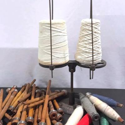 Antique 1800s L. M. STEIN CO. THREAD SPOOLER CAST IRON DISPENSER and more SEE DESCRIPTION