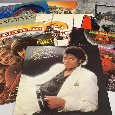 Vintage1960s, 70s and 80s LP Vinyl 12” Rock Albums The Beach Boys and More SEE DESCRIPTION