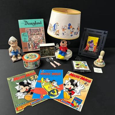 Vintage Walt Disney Souvenirs and Memorabilia -Pinocchio , Donald Duck, Mickey Mouse SEE DESCRIPTION